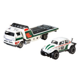 HOT WHEELS TRANSPORTATOR WIDE OPEN CU MASINUTA VOLKSWAGEN BAJA BUG SCARA 1:64